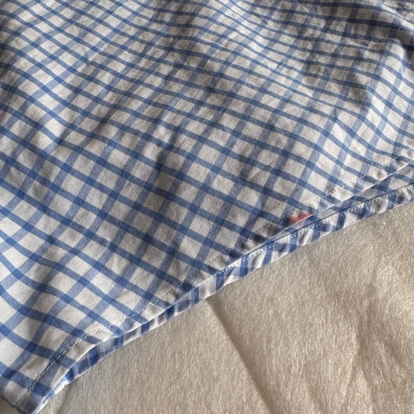 Ralph Lauren Button Down Men Blue White Pink Horse Long Sleeve Checkered - Picture 7 of 7